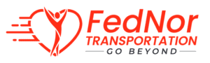 A red heart with the words fearing transport go better.